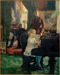 Retrato de la familia del matemático E.R. Neovius de Akseli Valdemar Gallen Kallela