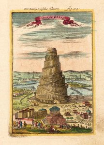 Torre de Babel, 1719 de Alain Manesson Mallet