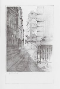 London Lanes: Gutter Lane (litografía)