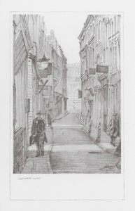 London Lanes: Lawrence Lane (litografía)