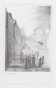 London Lanes: London Lane (litografía) de Alan Stapleton