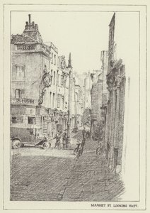 Calle del Mercado, mirando al este de Alan Stapleton