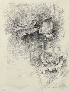 Naturaleza muerta de rosas en un jarrón, c.1890