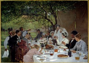 Banquete de bodas en Yport de Albert Auguste Fourie
