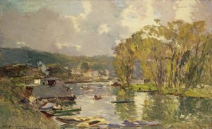 A lo largo del Sena en Meudon, c.1893 de Albert Charles Lebourg