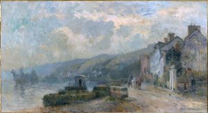 Tiempo lluvioso, ca. 1901 (óleo sobre lienzo (armadura)) de Albert Charles Lebourg