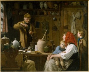 El curandero de Albert Anker