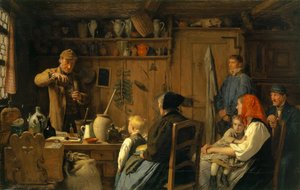 El charlatán I, 1879 de Albert Anker