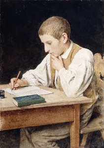 Niño escribiendo, 1902