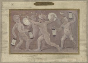Boceto para la Salle des Fêtes del Hôtel de Ville de París: Lumières, entre 1889 y 1895 (óleo sobre lápiz, papel)