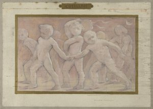 Boceto para la Salle des Fêtes del Hôtel de Ville de París: Cotillons, entre 1889 y 1895 (óleo) de Albert Aublet