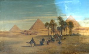Las Pirámides de Giza, Egipto de Albert August Zimmermann