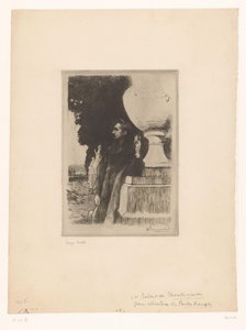 Portret van Robert de Montesquiou de Albert Besnard (signed by artist)