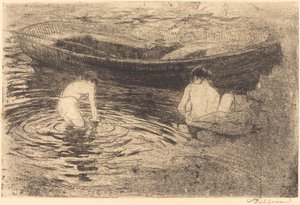 Bañarse en Talloires de Albert Besnard