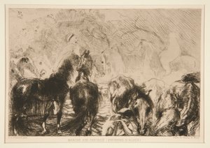 ¿Marzo? a los Caballos (Aproximadamente de Albert Besnard