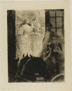 Éxito social, plato siete de Woman de Albert Besnard