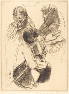 Tres mujeres veladas de Albert Besnard