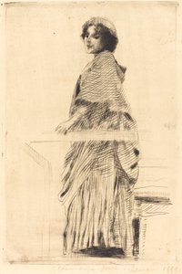 Mujer con una Capa de Albert Besnard