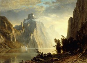 Un Lago en la Sierra Nevada, 1867 de Albert Bierstadt