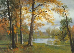 Un lago tranquilo de Albert Bierstadt