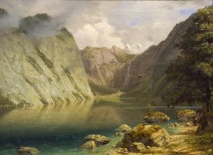Un paisaje occidental de Albert Bierstadt