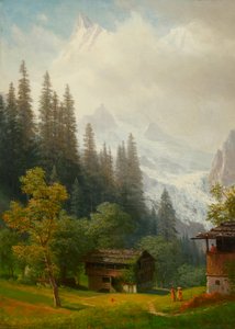 Escena alpina de Albert Bierstadt