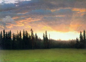 Atardecer en California de Albert Bierstadt