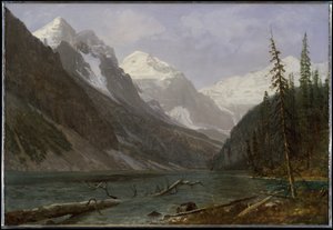 Montañas Rocosas canadienses (lago Louise) de Albert Bierstadt