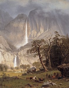 Cho-looke, la caída de Yosemite, 1864 de Albert Bierstadt