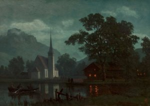 Lago de Lucerna, Suiza de Albert Bierstadt