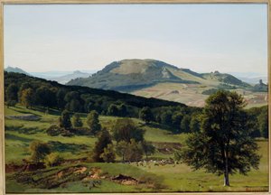 Paisaje - Colina y valle de Albert Bierstadt