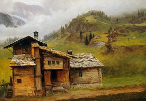Casa de montaña de Albert Bierstadt
