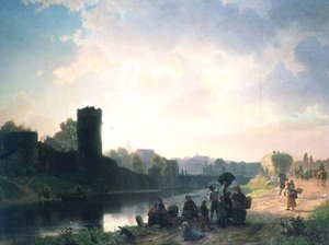 Estuario del río de Albert Bierstadt