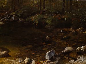 Piscina sombreada, Montañas Blancas, New Hampshire, c. 1869 de Albert Bierstadt