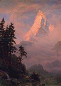 Amanecer en el Matterhorn de Albert Bierstadt