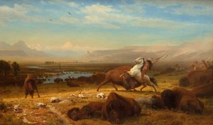 El último de los búfalos de Albert Bierstadt