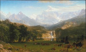 Las Montañas Rocosas, Pico Landers de Albert Bierstadt