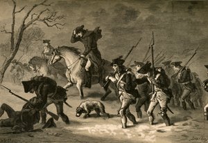 La marcha de Valley Forge, 1877 de Albert Bobbett