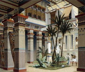 Palacio egipcio en "El Traje Histórico" por Racquet 1888