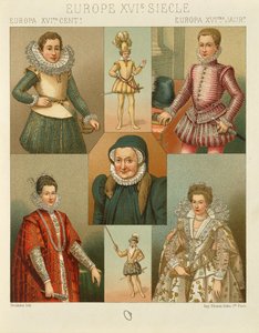 "Le Costume Historique" (La Historia Completa del Traje) por Auguste Racinet, Volumen IV de Albert Charles August Racinet