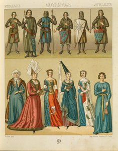 "Le Costume Historique" (La Historia Completa del Traje) de Auguste Racinet, Volumen IV de Albert Charles August Racinet