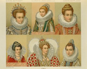"Le Costume Historique" (La Historia Completa del Traje) por Auguste Racinet, Volumen IV de Albert Charles August Racinet
