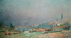 En la orilla del río de Albert Charles Lebourg