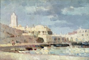 El puerto de Argel, 1876 de Albert Charles Lebourg