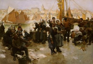 Salida de la Flota Pesquera, Boulogne de Albert Chevallier Tayler