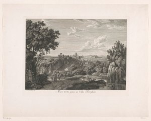 Muro cubierto en Villa Borghese Muro torto, preso en Villa Borghese (título sobre objeto) Malayo Radirte Prospekte aus Italien (título de la serie)