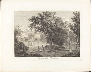 Lago en Villa Borghese de Albert Christoph Dies