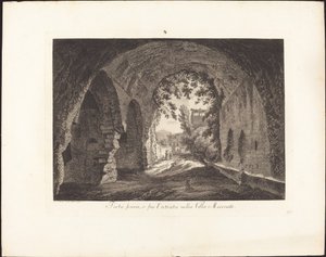 Porta scura o sia entrada en la villa Mecenate de Albert Christoph Dies