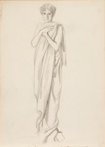 Aino Ackté como Alcestis, boceto de Albert Edelfelt