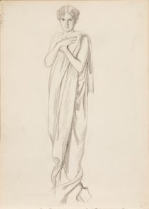Aino Ackté como Alcestis, boceto
